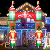 8FT Christmas Inflatables Nativity Scene, Blow Up Christmas Nativity Scene, LED Lighted The Birth of Jesus Scene Inflatables Decor, Christmas Outdoor Inflatable Decor for Xmas Yard Lawn Patio