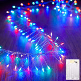 Brightown Fairy Lights Battery Operated, 10Ft 120 LED Firecracker String Lights, Waterproof Silver Wire Starry Firefly Light for DIY Wreath Weeding Indoor Outdoor Christmas Decorations