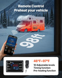 VEVOR Diesel Heater 8KW, DC 12V/24V, All in One Portable Diesel Air Heater with Bluetooth APP Control, Remote Control and LCD Screen, 1.9 Gal Fuel Tank for Trucks, Vans, RVs, Campers, and Garages