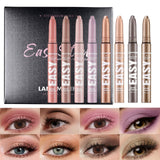 Jolilab Eyeshadow Stick Set, 8 Colors Matte Professional Bright-Colored Contouring and Highlight Eyeshadow Stick, Cream Waterproof Long Lasting High Pigmented Eye Shadow. (8, EYESHADOW B)