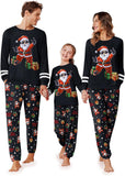 Ekouaer Family Christmas Pajamas Matching Sets Long Sleeve Couple Pjs Holiday Sleepwear Soft Loungewear with Pockets