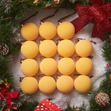 Brightown 15 Pcs Red Velvet Christmas Balls, 3.15 Inch Velvet Ornaments for Christmas Tree, Christma Tree Flocked Ornaments Balls for Family Holiday Wedding Party Xmas Hanging Decoration