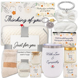 Sympathy Gift Baskets for Loss of Loved One - Best Bereavement Gifts Basket - Thinking of You Gifts - Condolences Gift Basket for Loss - Care Package For Women - Get Well Gifts For Women After Surgery