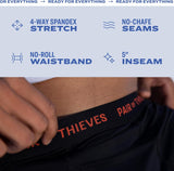 Pair of Thieves 4 Pack Mens Boxer Briefs - Soft, Stretchy, Moisture-Wicking Underwear for Men - All-Day Comfort and Support