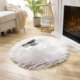 Ashler faux fur rug, Fluffy Shaggy Area Rug Ultra Soft 2 x 3 Feet Sheepskin Fur Rug, Navy Blue Fuzzy Rug Machine Washable Shag Rug, Nursery Decor Throw Rugs for Bedroom, kids room, Living Room