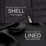 Jones NY Women's Puffer Jacket Zippered Removable Bungee Hood Womens Winter Coat