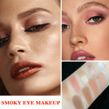 LZYLLS 12 Shades Nude Matte Eyeshadow Palette,Shimmer Naked Eyeshadow Palette,Eye Shadow Palette Natural Flash Waterproof Durable Smoked Professional Makeup Palette With Brush(Matte)