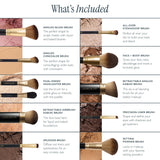 LAURA GELLER NEW YORK The Brush Vault - Ultimate Limited Edition Makeup Brush Collection - Includes Ten Must-Have Makeup Brushes for Mature Skin Makeup Application - 10 Count