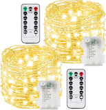 4 Pack 60 LED Fairy Lights Battery Operated with Timer, 20FT Waterproof Twinkle Lights Indoor Outdoor, Cuttable String Lights for Bedroom, Wedding, DIY, Centerpiece, Christmas Decorations (Warm White)