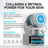 Anti-Aging Face Moisturizer with Retinol, Collagen & Hyaluronic Acid - Made in USA - Moisturizer Face Cream for Women & Men - Firming & Hydrating Neck Cream - Day & Night Skin Care - 1.7 fl oz