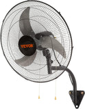 VEVOR 18 inch Wall Mount Fan Waterproof 2 Packs, 3 speed High Velocity 4000 CFM Industrial Wall Fan for Indoor, Commercial, Residential, Warehouse, Greenhouse, Workshop, Basement, Garage,Black