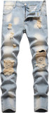 FREDD MARSHALL Boy's Skinny Fit Ripped Destroyed Distressed Fashion Kids Denim Jeans Pants