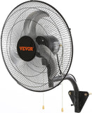 VEVOR 18 inch Wall Mount Fan Waterproof 2 Packs, 3 speed High Velocity 4000 CFM Industrial Wall Fan for Indoor, Commercial, Residential, Warehouse, Greenhouse, Workshop, Basement, Garage,Black