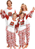 Ekouaer Family Christmas Pajamas Matching Sets Soft Long Sleeve Couple Pjs Xmas Sleepwear Holiday Lounge Set