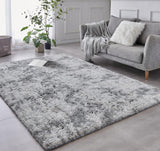 TABAYON Shaggy Navy Blue Rug, 2x3 Area Rugs for Living Room, Anti-Skid Extra Comfy Fluffy Floor Carpet for Indoor Home Decorative