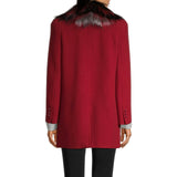 Fendi Fur Collar Wool Coat Women