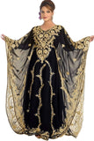 Women Kaftan Farasha Long Maxi Dress Long Sleeves Ethnic, Bridal, Evening, Party, Dress Free Size