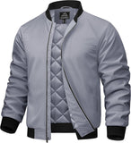 7DAY'S Mens Bomber Jackets Casual Fall Winter Warm Windbreaker Full Zip Windproof Outwear Color-Blocking Coats