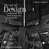 Vince Camuto Hooded Women's Puffer Jacket Womens Winter Coat with Removable Belt