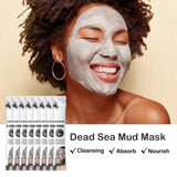 LZYLLS 24 Pcs Clay Face Mask with Brush,Hydrating Mud Face Mask Set,Deep Cleaning Oil Control Clay Facial Masks for Blackheads Remover,Mud Facial Masks Skincare Gift Set
