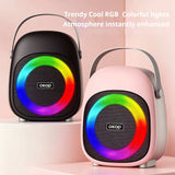 KP-857 Hot-Selling Mini Portable Bluetooth Speaker Wireless Outdoor Speaker With RGB Ambient Light Factory Stock Available