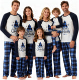 Family Christmas Pajamas Matching Sets - Soft Lettler Print Xmas Pjs for Couples & Kids | Holiday Family Pajamas