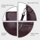 Iswee Genuine Leather Shoulder Bags Purses and Handbags for Women Satchel Designer Cross Body Hobo Medium Size Tote