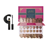 LAURA GELLER NEW YORK The Delectables Soho Shimmers Eyeshadow Palette - Includes 14 Shimmer-Finish Baked Eyeshadows in Stunning Neutral Shades - Long-Lasting High-Shine Eyeshadows for Everyday