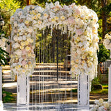 Jishi 99ft Crystal Bead Garland for Christmas Tree Decorations, Iridescent Acrylic Beaded Garland Strand Roll, Hanging Christmas Decorations Indoor Home Decor, String Diamond Beads for Crafts Curtains