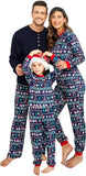 Ekouaer Family Christmas Pajamas Matching Sets Womens Mens Pjs Long Sleeve Sleepwear Holiday Lounge Sets