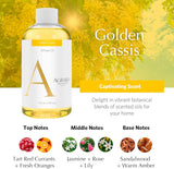 AGRARIA Reed Diffuser Refill, Scented Oil Home Fragrance, Reed Oil Diffuser Gift Set for All Occasions, Golden Cassis