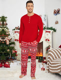 Ekouaer Family Christmas Pajamas Matching Sets Womens Mens Pjs Long Sleeve Sleepwear Holiday Lounge Sets