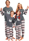 Ekouaer Family Christmas Pajamas Matching Sets Soft Long Sleeve Couple Pjs Xmas Sleepwear Holiday Lounge Set