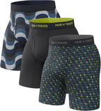 Pair of Thieves Men’s Long Boxer Briefs – Soft, Breathable, Quick Dry Underwear with 4-Way Stretch – Multi-Pack