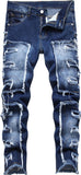 FREDD MARSHALL Boy's Skinny Fit Ripped Destroyed Distressed Fashion Kids Denim Jeans Pants