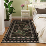 Rugcomf 2x6 Runner Rug Impressionist-Style Vintage Kitchen Rugs Non Slip Washable Soft Carpet Runner for Kitchen Laundry Bedroom Bathroom, Blue