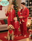 SWOMOG Family Christmas Pajamas Set Women & Men & Kids Long Sleeve Pj Set Party Sleepwear Button-Down Loungewear Set