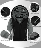 SWISSWELL Hooded Jacket for Boys Full Zip Ultra Soft Sherpa Fleece Hoodie Sweatshirt for Kids School Hooded Outerwear