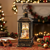 Christmas Snow Globes, Adoration of The Magi Nativity Manger Scene, Silent Night Music Water Lantern, Holiday Decorations Gifts for Family, Children or Friends