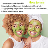 LZYLLS 24 Pcs Clay Face Mask with Brush,Hydrating Mud Face Mask Set,Deep Cleaning Oil Control Clay Facial Masks for Blackheads Remover,Mud Facial Masks Skincare Gift Set