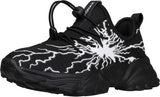 BRONAX Little/Big Boys Comfortable Graffiti Personality Tennis Shoes