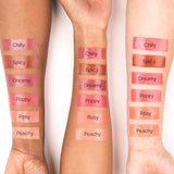 Saie Dew Liquid Blush for Cheeks - Hydrating Cream Blush Stick with a Blendable + Buildable Formula - Skincare Infused Dewy Cheek Tint for a Natural Flush - Glowy Makeup Essential - Rosy (.40 oz)