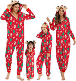 Adisputent Christmas Pajamas for Family Matching Cute Long Sleeve Couples Soft Sleepwear One Piece Funny Christmas Pjs Sets