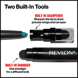 Revlon ColorStay Pencil Waterproof Eyeliner, Smudge-Proof, Eye Makeup with Built-In Sharpener, 202 Black Brown, 0.01 oz