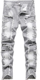 FREDD MARSHALL Boy's Skinny Fit Ripped Destroyed Distressed Fashion Kids Denim Jeans Pants