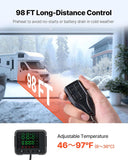 VEVOR 8KW Diesel Heater, DC12-24V, Fast Heating Diesel Air Heater, with Remote Control and Color Digital Display, 10L Fuel Tank, Low Noise, Voice Announcement, for RV, Truck, Boat and Trailer