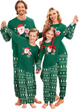 Ekouaer Family Christmas Pajamas Matching Sets Soft Long Sleeve Couple Pjs Xmas Sleepwear Holiday Lounge Set