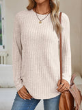 7DAY'S Womens Long Sleeve Shirts Fall Fashion Tops 2025 Crewneck Dressy Sweaters Tunic Winter Clothes Casual Outfits