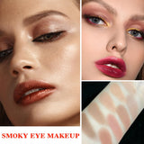 LZYLLS 12 Shades Nude Matte Eyeshadow Palette,Shimmer Naked Eyeshadow Palette,Eye Shadow Palette Natural Flash Waterproof Durable Smoked Professional Makeup Palette With Brush(Matte)