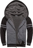 SWISSWELL Hooded Jacket for Boys Full Zip Ultra Soft Sherpa Fleece Hoodie Sweatshirt for Kids School Hooded Outerwear